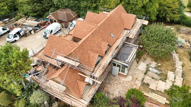 Clay tile roof replacement
